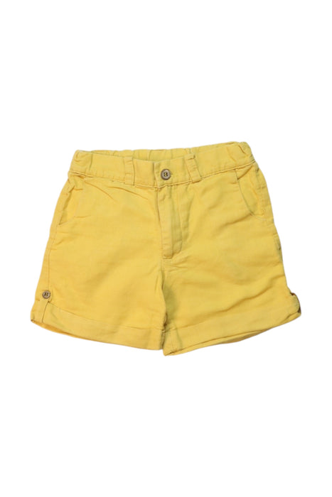 A Yellow Shorts from Pepa London in size 4T for girl. (Front View)