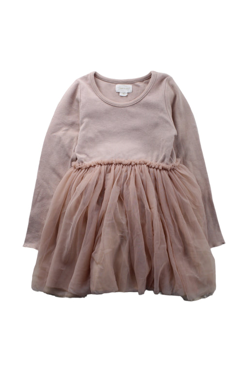 A Pink Long Sleeve Dresses from Jamie Kay in size 3T for girl. (Front View)