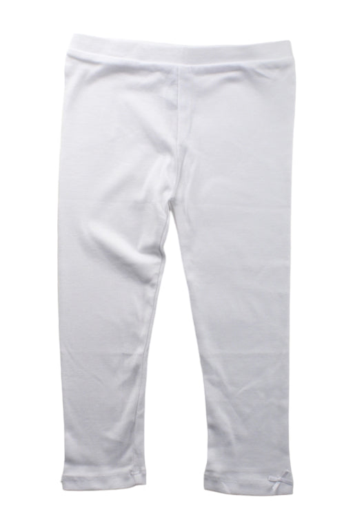 A White Leggings from Jacadi in size 3T for girl. (Front View)