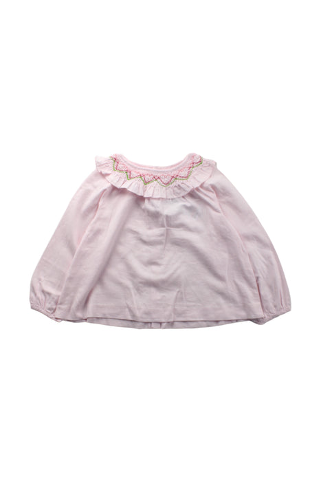 A Pink Long Sleeve Tops from Jacadi in size 3T for girl. (Front View)