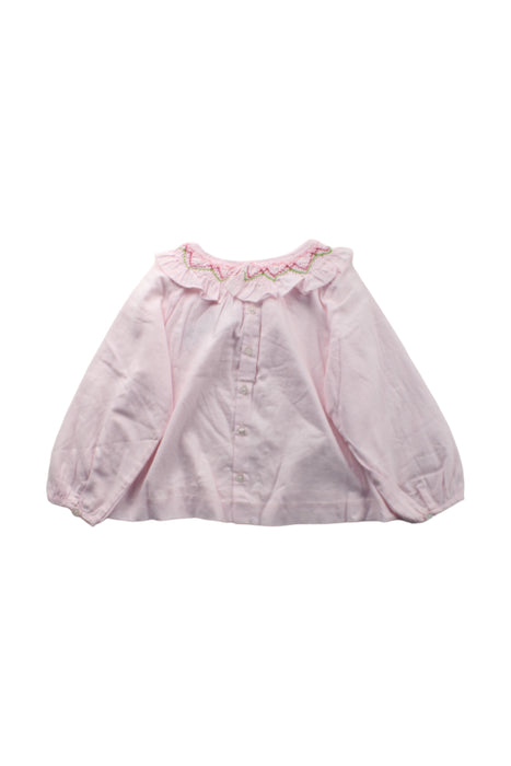 A Pink Long Sleeve Tops from Jacadi in size 3T for girl. (Back View)