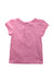 A Pink Short Sleeve T Shirts from Jacadi in size 3T for girl. (Back View)