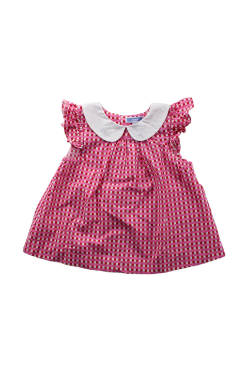 A Pink Sleeveless Dresses from Jacadi in size 3T for girl. (Front View)