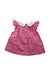 A Pink Sleeveless Dresses from Jacadi in size 3T for girl. (Back View)