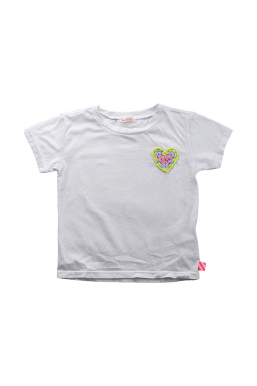 A White Short Sleeve T Shirts from Billieblush in size 3T for girl. (Front View)