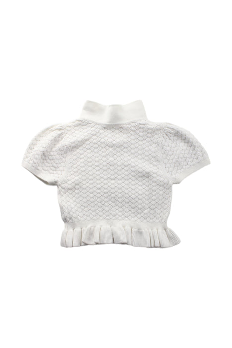 A White Knit Sweaters from Gingersnaps in size 2T for girl. (Back View)