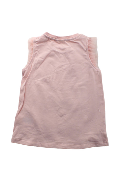 A Pink Sleeveless T Shirts from Seed in size 2T for girl. (Back View)