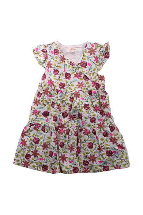 A Multicolour Short Sleeve Dresses from DPAM in size 3T for girl. (Front View)