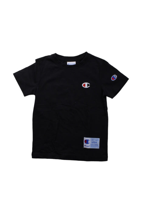 A Black Short Sleeve T Shirts from Champion in size 4T for boy. (Front View)