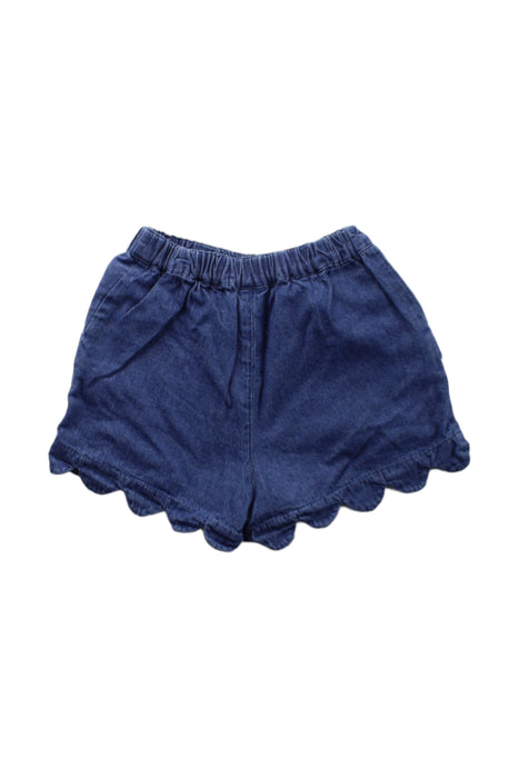 A Blue Shorts from Petit Main in size 18-24M for girl. (Back View)