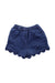 A Blue Shorts from Petit Main in size 18-24M for girl. (Back View)