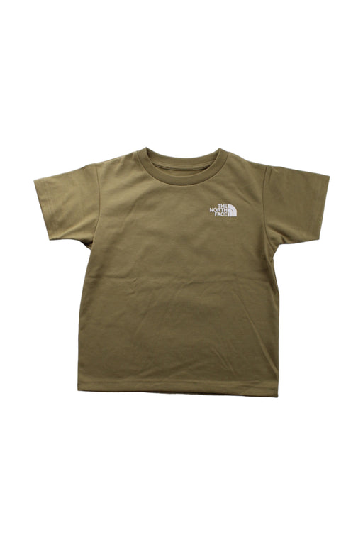 A Green Short Sleeve T Shirts from The North Face in size 4T for boy. (Front View)