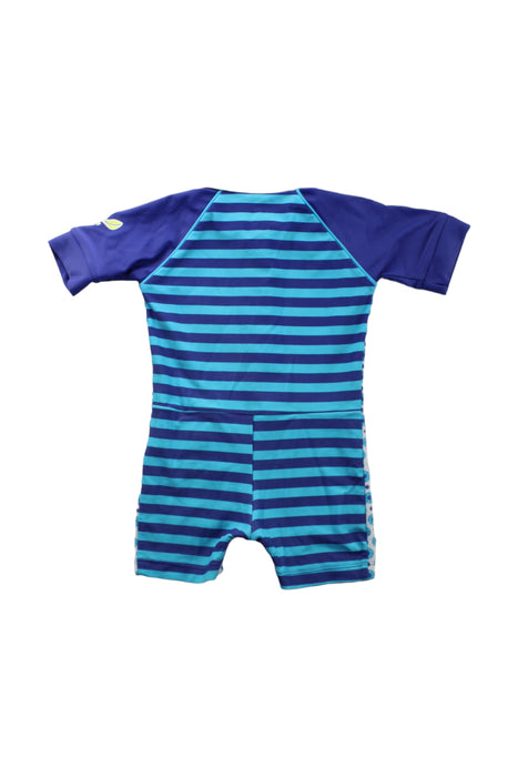 A Blue Swimsuits from Platypus in size 6-12M for boy. (Back View)