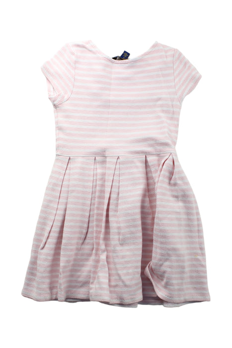 A Pink Short Sleeve Dresses from Polo Ralph Lauren in size 6T for girl. (Back View)