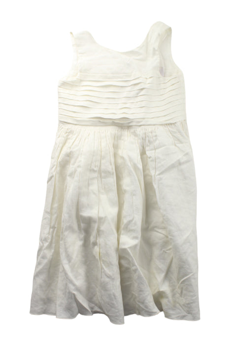 A White Sleeveless Dresses from Jacadi in size 4T for girl. (Front View)