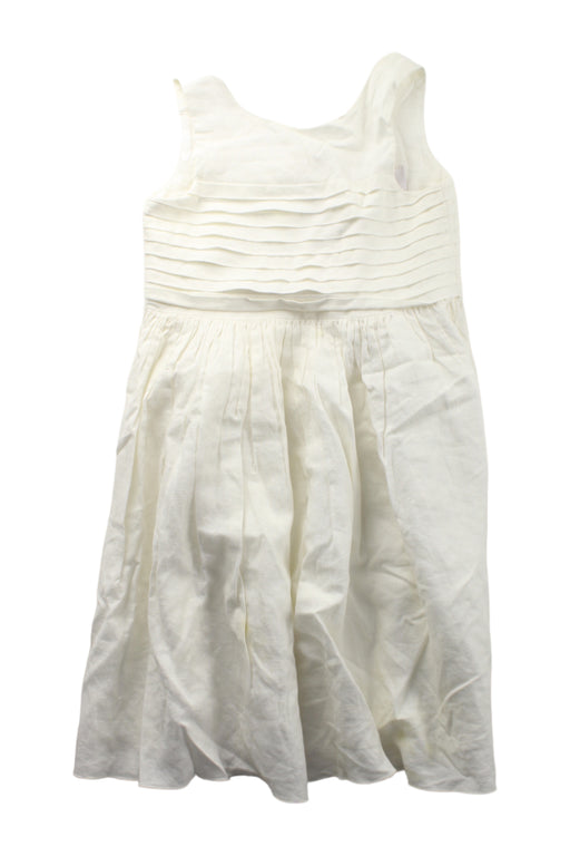 A White Sleeveless Dresses from Jacadi in size 4T for girl. (Front View)