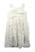 A White Sleeveless Dresses from Jacadi in size 4T for girl. (Back View)