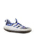 A Blue Slip Ons from Adidas in size 4T for boy. (Front View)