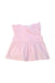 A Pink Sleeveless Tops from Wedoble in size 18-24M for girl. (Front View)