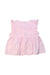 A Pink Sleeveless Tops from Wedoble in size 18-24M for girl. (Back View)