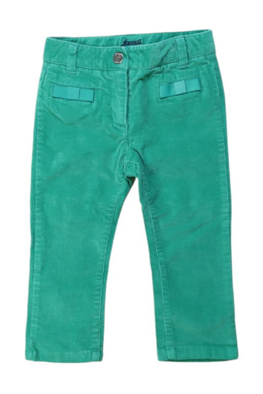 A Teal Casual Pants from Jacadi in size 12-18M for girl. (Front View)