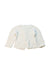 A White Cardigans from Petit Bateau in size 12-18M for girl. (Back View)