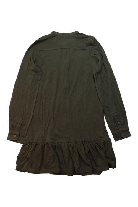 A Green Long Sleeve Dresses from Polo Ralph Lauren in size 7Y for girl. (Back View)