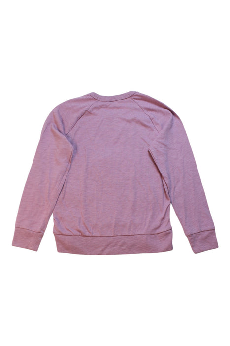 A Pink Crewneck Sweatshirts from Crewcuts in size 6T for girl. (Back View)