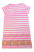 A Pink Short Sleeve Dresses from Crewcuts in size 6T for girl. (Back View)