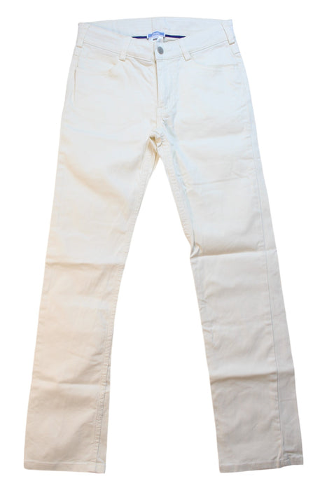 A White Casual Pants from Jacadi in size 10Y for girl. (Front View)