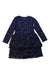 A Blue Long Sleeve Dresses from Hanna Andersson in size 6T for girl. (Back View)