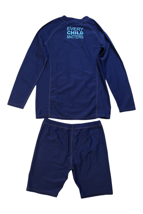 A Blue Swim Sets from Aquasport in size 10Y for boy. (Back View)