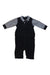 A White Long Sleeve Jumpsuits from Comme Ca Ism in size 3-6M for boy. (Front View)