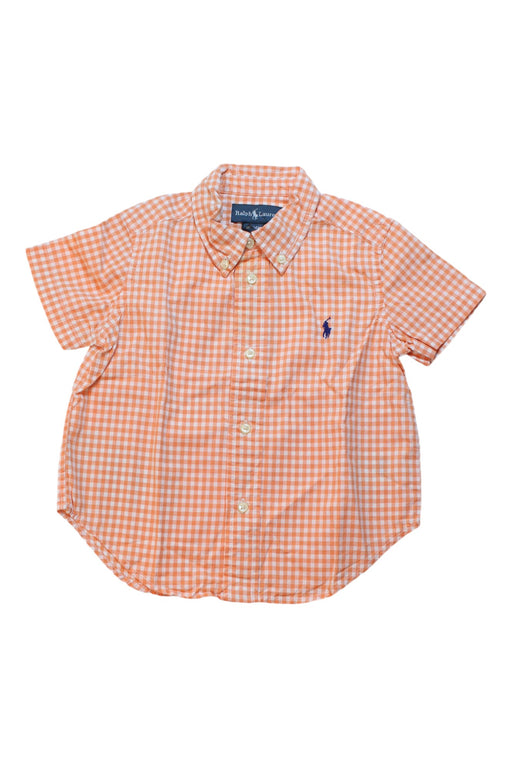 A Orange Short Sleeve Shirts from Ralph Lauren in size 18-24M for boy. (Front View)