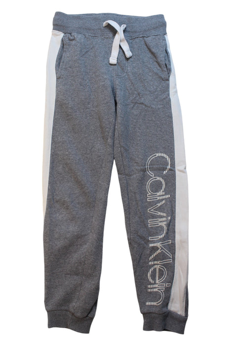 A Grey Sweatpants from Calvin Klein in size 8Y for boy. (Front View)