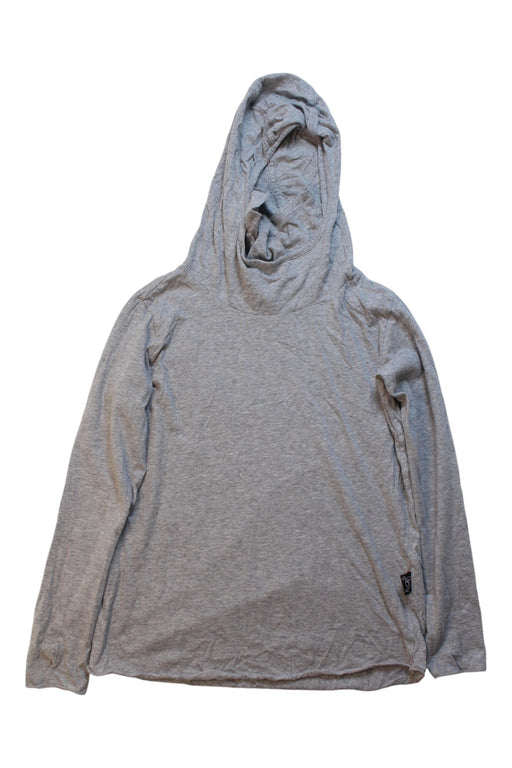 A Grey Hooded Sweatshirts from Nununu in size 6T for boy. (Front View)