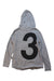 A Grey Hooded Sweatshirts from Nununu in size 6T for boy. (Back View)