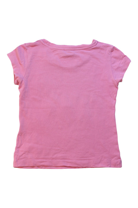 A Pink Short Sleeve T Shirts from Moschino in size 4T for girl. (Back View)