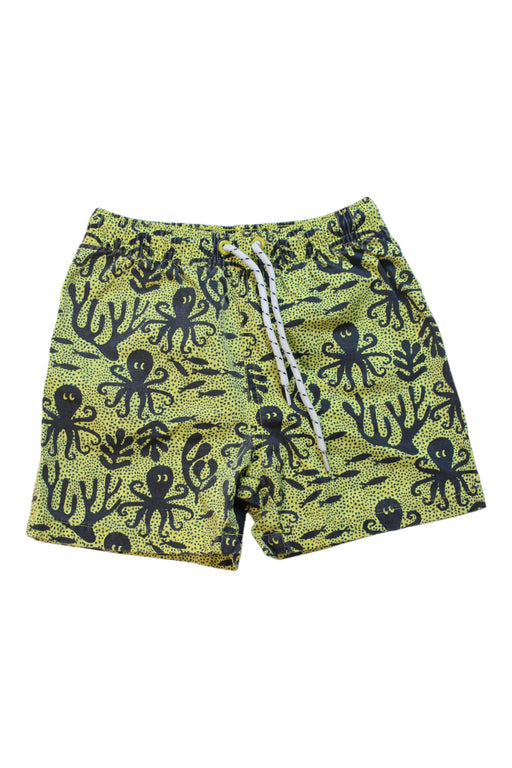 A Green Swim Shorts from Seed in size 6T for boy. (Front View)