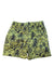 A Green Swim Shorts from Seed in size 6T for boy. (Back View)