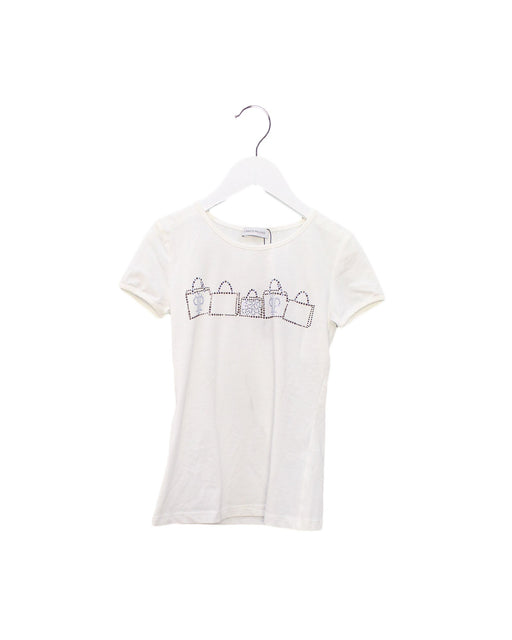A White Short Sleeve T Shirts from I Pinco Pallino in size 8Y for girl. (Front View)