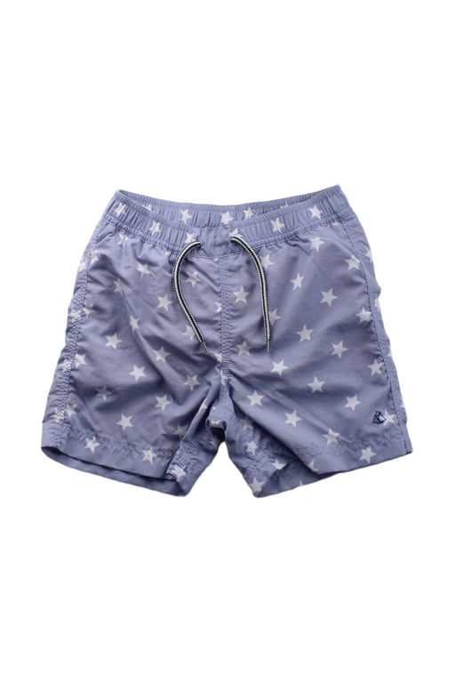 A Blue Shorts from Petit Bateau in size 5T for boy. (Front View)