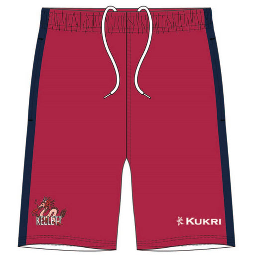 A Red Active Shorts from Kellett School in size 9Y for girl. (Front View)