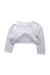 A White Cardigans from Jacadi in size 3T for girl. (Back View)