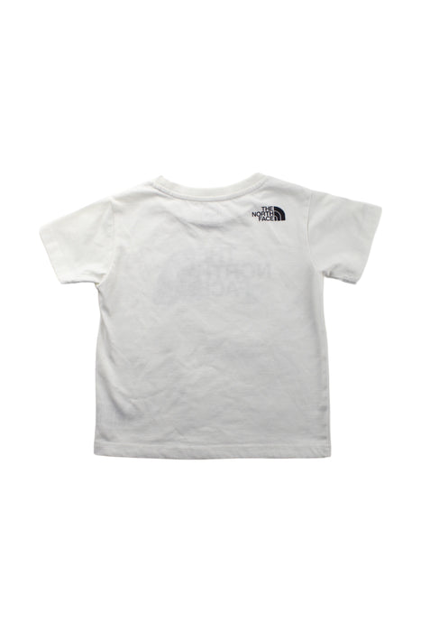 A White Short Sleeve T Shirts from The North Face in size 4T for boy. (Back View)