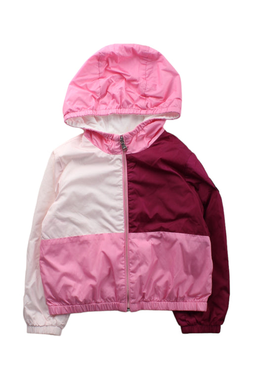 A Pink Lightweight Jackets from Moncler in size 3T for girl. (Front View)