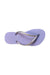 A Silver Flip Flops from Havaianas in size 5T for girl. (Front View)