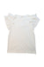 A White Short Sleeve Tops from Crewcuts in size 10Y for girl. (Front View)