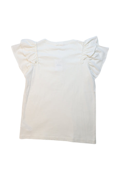 A White Short Sleeve Tops from Crewcuts in size 10Y for girl. (Back View)