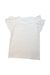 A White Short Sleeve Tops from Crewcuts in size 10Y for girl. (Back View)